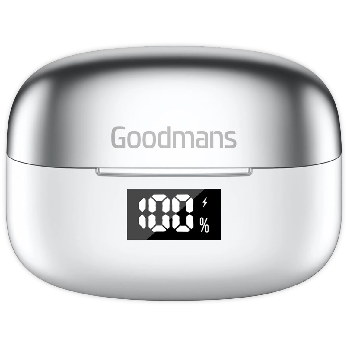 Goodmans True Wireless lED Metallic Earphones ENC Clearcalls with 4 Mics - White - 2